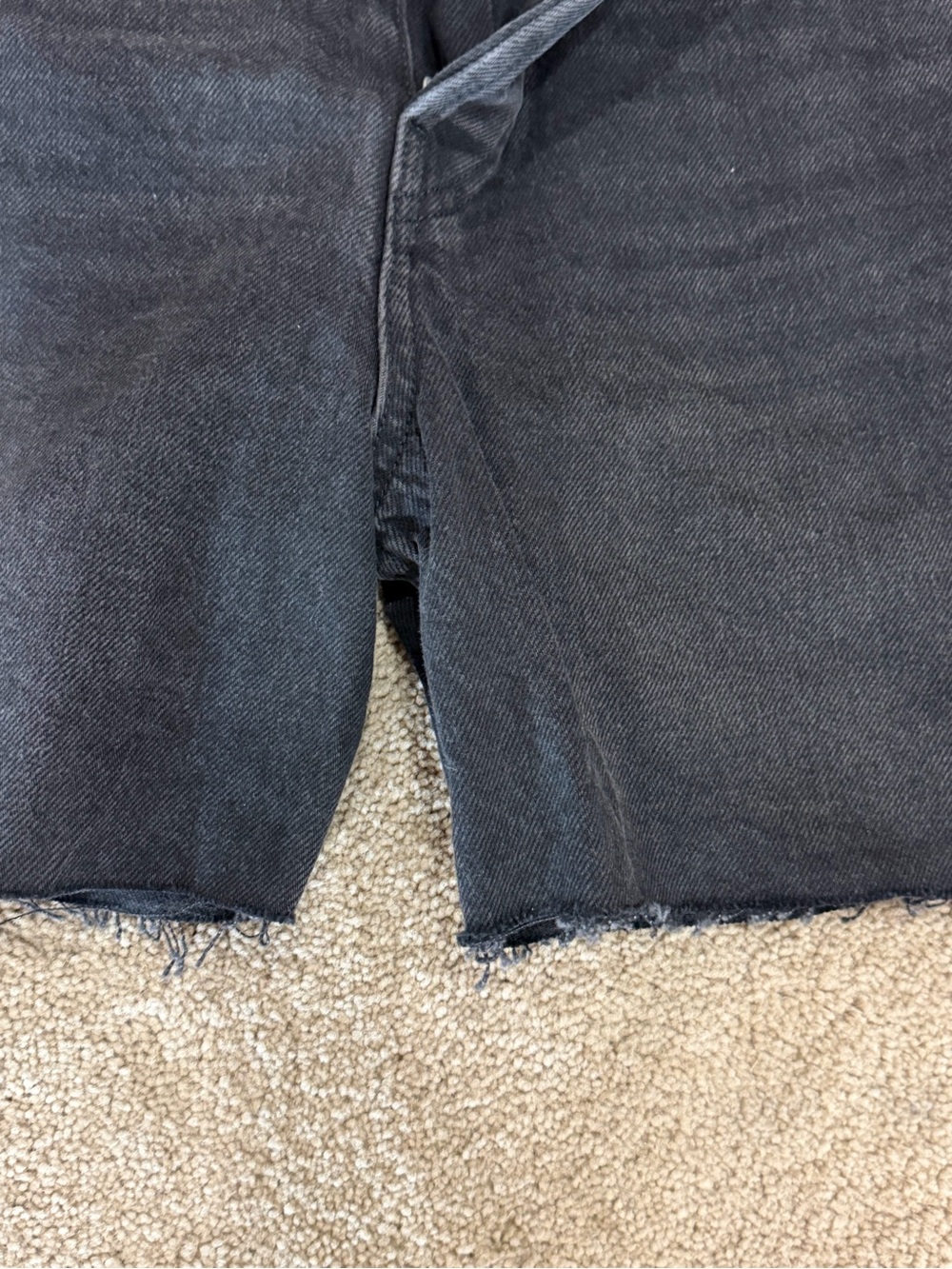 rag & bone Black Raw-Hem Miya Denim Cutoff Shorts size 26 - Picture 17 of 17